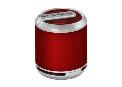 DIVOOM PORTABLE SPEAKER : BLUETUNE SOLO RED - X-BASS Bluetooth