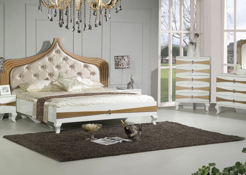 Modern Bedroom Bed With Night Stand Wsd-8210