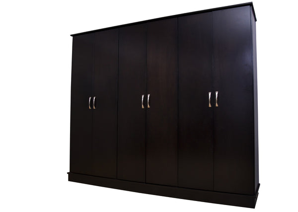 Modern Bedroom 6 Door Wardrobe Fct-Stg 9023 Cappucino