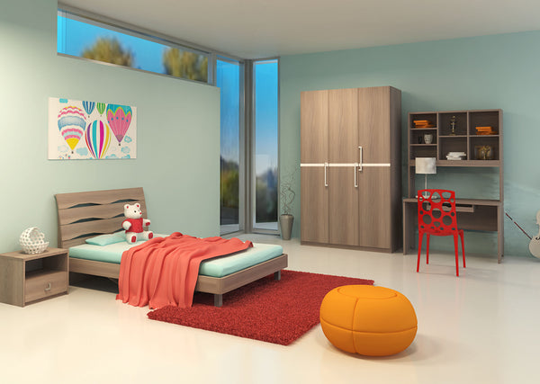 Modern Bedroom Kids Bed With Night Stand Lfm-M09