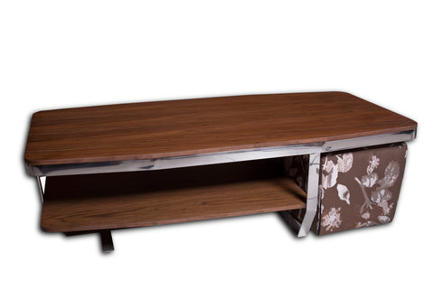 Evan Coffee Table With Two Stools - Cherry