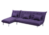 Modern L-Shape Sofa Mm 346783 Purple