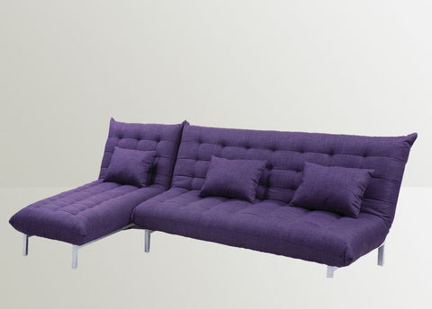 Modern L-Shape Sofa Mm 346783 Purple