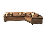 Modern Corner Sofa Set Yf  6302 Brown