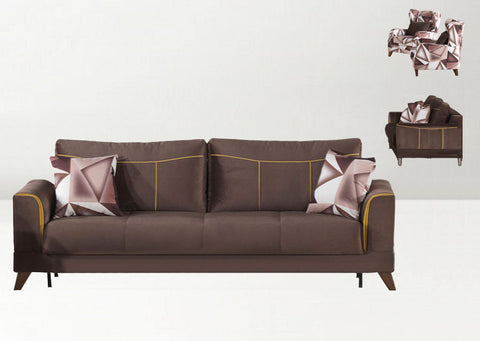 Modern Sofa Set Kid-Ilyada Beige