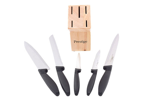 Prestige 6 Pcs Basic Knife Block Set Pr56007