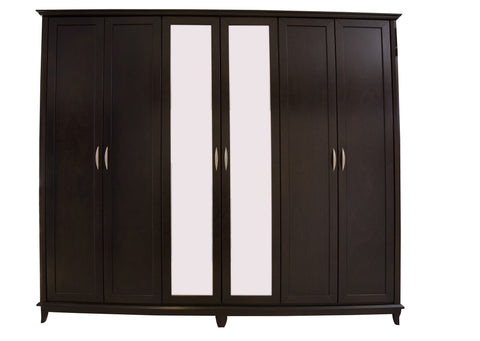 Modern Bedroom Dresser W/ Mirror Fct-Stg 9035 Kd Merlot