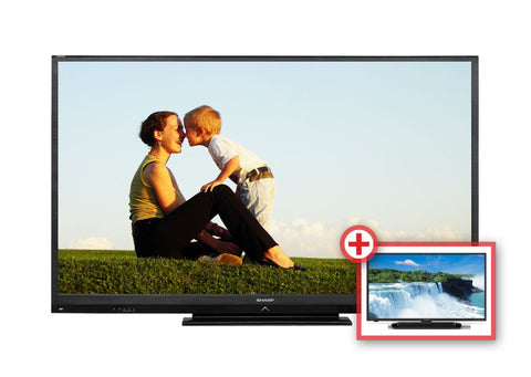 Sharp 70" TV LE640 + Sharp 40" TV LE265