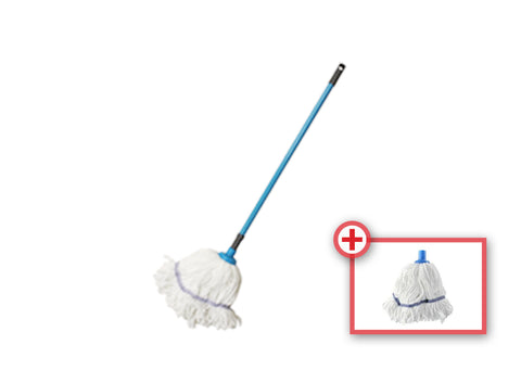 Sweany Microfiber Mop & Telescopic Handle 130cm + Sweany Microfiber Mop Refill