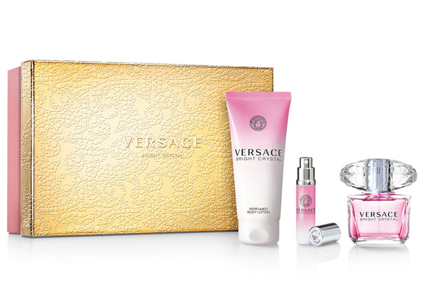 Versace Bright Crystal EDP Set (50ml + Body Lotion + Mini Bottle)