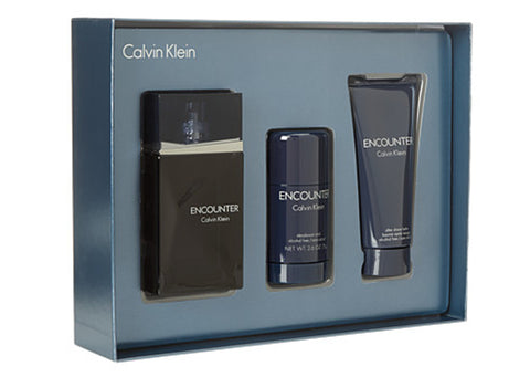 CK Encounter Men EDT Set (100ml + After Shave Balm + Deo stick)