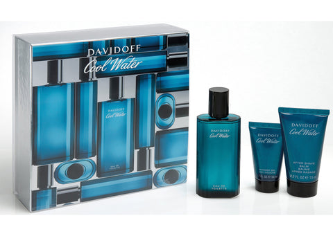 Davidoff Cool Water Men EDT Set (125ml + After Shave Balm + Shower Gel)