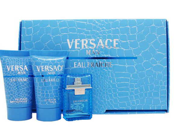 Versace EAU Fraich Men EDT Set (50ml + Shower Gel + After Shave)